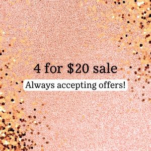 Scroll down to see 4 for $20 items